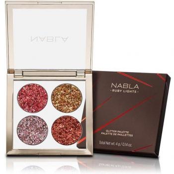 Nabla Ruby Lights Pressed Glitter Eyeshadow Palette