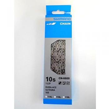 Shimano CN-6600 - Cadena para bicicleta, color gris