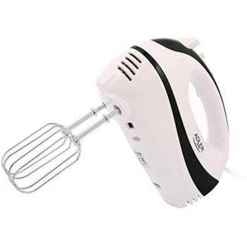 Adler AD-4205 Batidora, 300 W, 0 Decibelios, Blanco y negro