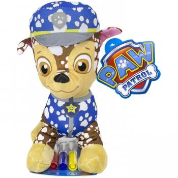 Peluche Pintable y Lavable Patrulla Canina 20cm con Rotuladores - Chase
