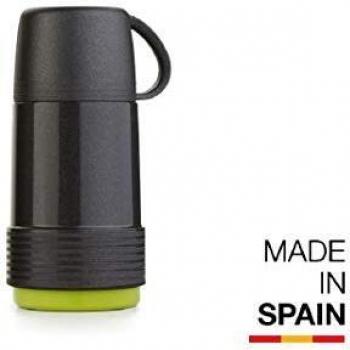 Valira 6112/128 Termo para liquidos de 1 L Hecho en España, Color Negro-Verde