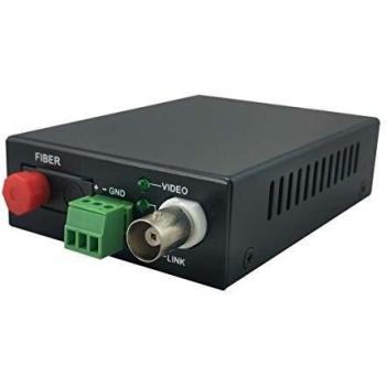LevelOne AVF-1101 1-Channel Video Extender Kit, Black, 20km Transmission Range