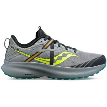 Saucony Zapatillas de Trail Running Ride 15 TR Gris Limón - Talla 41