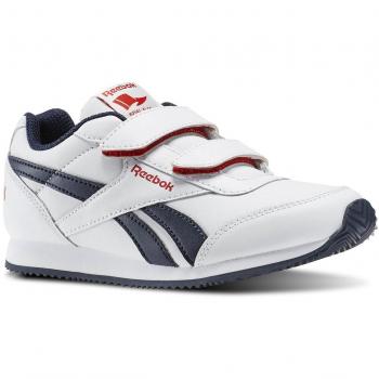Reebok Royal Cljog 2 2V, Zapatos de Primeros Pasos Para Bebés, Blanco / Azul / Rojo