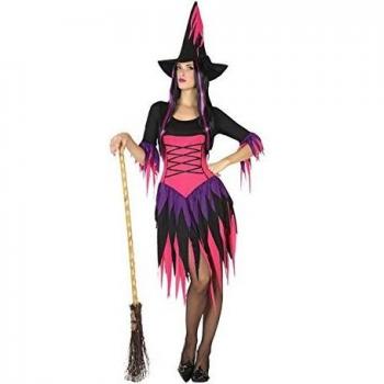 Disfraz de Bruja Adulto Talla M-L para Halloween y Carnaval, Modelo 2 Terrorífico