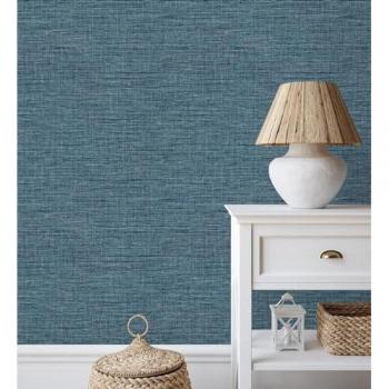 Papel Pintado Vinílico Ecológico Soho Fabric 682342 - Efecto Fibra Vegetal Teñida con Textura en Relieve - Rollo de 10 m x 0,52 m