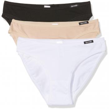 Slip de Mujer Skiny en Paquete de 3, Algodón Advantage, Color Beige, Talla 42