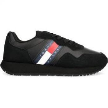 Tommy Hilfiger Men's Low-Top Black Sneakers, Size 12 US (R. 45)