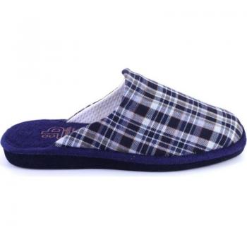 BEREVERE 3809 Zapatillas de casa de hombre azul marino