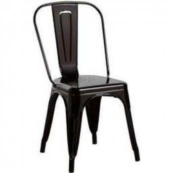 Silla Industrial Strong Thinia Home negro 84,5x45x51 cm