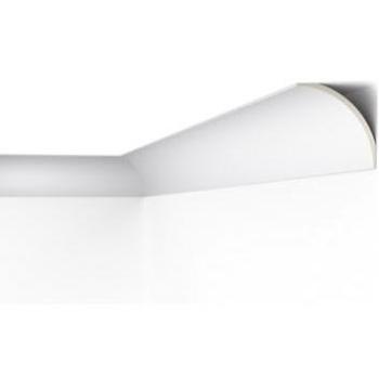 Cornisa decorativa de poliuretano AD24 Noel Marquet, diseño clásico atemporal, color blanco, 2 m