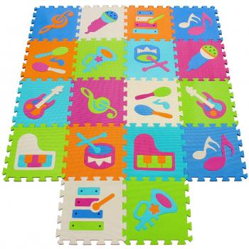 qqpp Alfombra Puzzle para Niños Bebe Infantil - Suelo de Goma EVA Suave. 18 Piezas