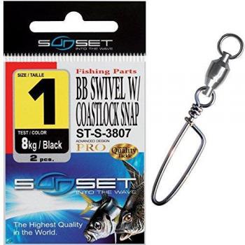 Sunset BB Swivel with Coastlock Snap ST S 3807