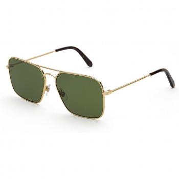 Retrosuperfuture Pri Iggy 2.0 Green Unisex Squadrata Oro Sunglasses 58 MM