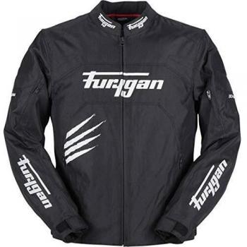 Furygan Rock Chaqueta, Hombre, Noir-Blanc, XL