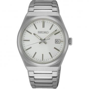 Reloj Seiko Hombre SUR553P1 - Movimiento Automático, Caja de Acero Inoxidable, Esfera Plateada