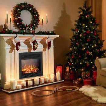 Electric 28.5 Insert Fireplace Heater with Remote Control