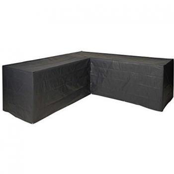 Nature Funda Protectora para Muebles de Jardín Sofá Forma de L PE 250x90x90 cm