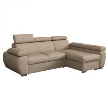 Sofá Rinconero Columbus 132 con Función de Descanso y Caja de Ropa de Cama, 255 x 85 x 170 cm