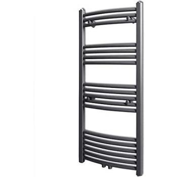 vidaXL Radiador toallero curvo gris 500 x 1160 mm