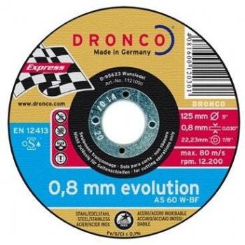 DRONCO AS60W-125PACKPLUS - Lata sellada de 10 discos de corte metal 125 x 0,8 mm AS 60 W EvolutionLifetime Plus