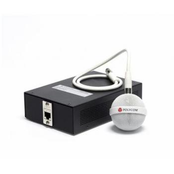Micrófono Poly 2200-23810-002 Alámbrico Negro y Blanco