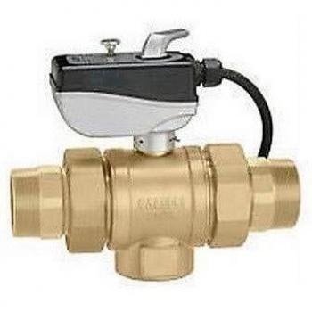 Válvula de bola motorizada Caleffi 1 1/2' con microinterruptor auxiliar - Tensión 24V