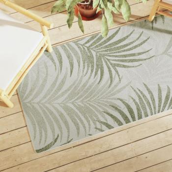 Alfombra de pelo corto multicolor antideslizante 80x150 cm para interior y exterior