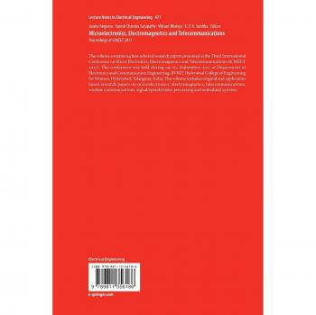 Microelectronics, Electromagnetics and Telecommunications: Proceedings of ICMEET 2017