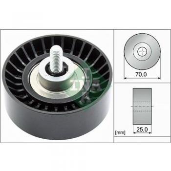 Polea tensora/guía, correa trapezoidal INA 532 0655 10 y Polea inversión / guía, correa poli V INA 532 0655 10