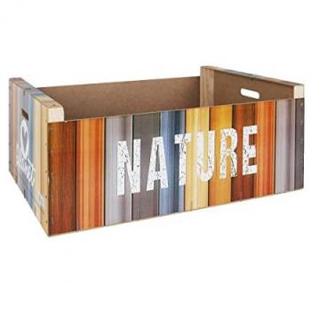 Confortime Caja Almacenaje Decorativa Nature 58x39x21cm - Amplia y Resistente, Ideal para Diversos Usos