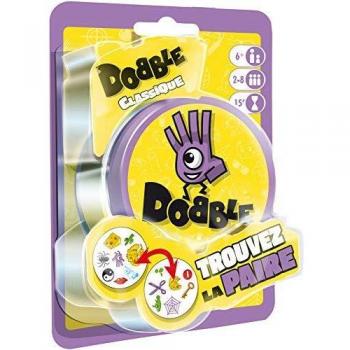 Asmodée- Dobble Classic Blister, Color jeu d'ambiance