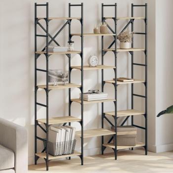 Librería Sonoma de Madera Multicapa 127,5x28,5x172,5 cm Marrón