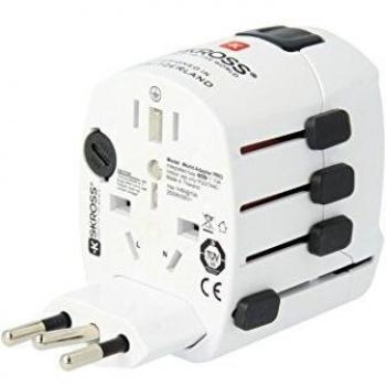 Skross SKR215058E - Adaptador mundial adaptador de viaje universal pro plus