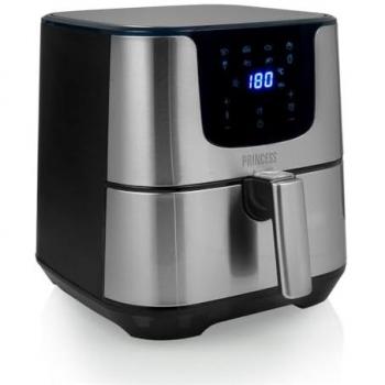 Freidora de Aire Digital Deluxe XXL 5.5L 1700W con Display LCD Plata - Princess