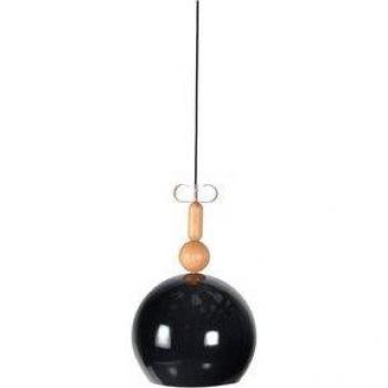 Lámpara de techo Eclipse E27 60W negro/natural Ø35x157 cm