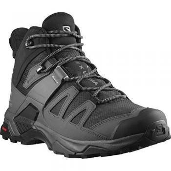 Salomon X Ultra 4 Mid Wide Gore-Tex Men's Hiking Boots Black