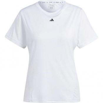 Camiseta de fitness adidas Essentials WTR D4T mujer blanca, manga corta, diseñada para entrenamiento, talla S
