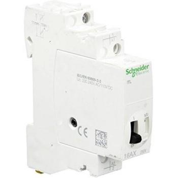 Schneider Electric A9C30811 iTL Telerruptor, 1P, 1NO, 16A, 110 VCD, 230...240 VCA, 50/60Hz, 84mm x 18mm x 60mm