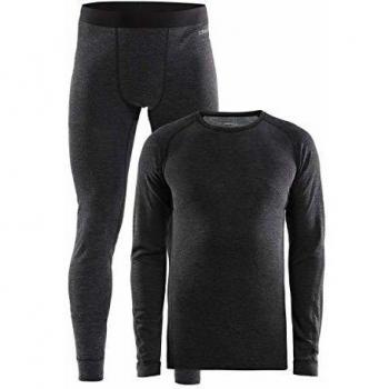 Craft Merino 180 2019 - Juego de ropa interior para hombre, color rojo, color Color negro., tamaño extra-large