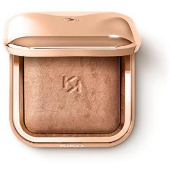 KIKO Milano Silky Glow Baked Bronzer 01 Warm Sienna - Bronceador horneado de 8.5g con acabado luminoso