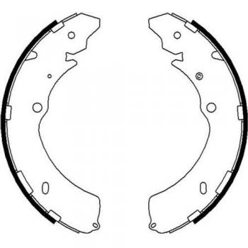 Juego de zapatas de freno HELLA 8DB 355 022-071 para Isuzu D-Max II Pick-up