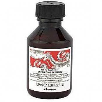 Champú Energizante Davines Naturaltech 100 ml, formulado para fortalecer el cabello debilitado y estimular el cuero cabelludo, con ingredientes naturales que promueven la salud capilar