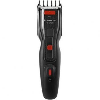 Taurus HC-0150 Cortapelos con 7 Alturas de Corte, Cuchillas de Acero Inoxidable, 1 Peine guía de 3 a 18mm Regulable, 60min autonomía, Cabezal Desmontable, con Accesorios incluidos, Multicolor, 0