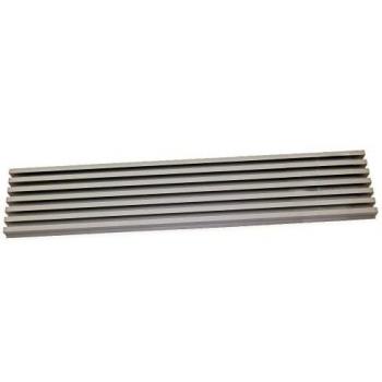 Emuca 8934869 Rejilla de Ventilación para Frigorífico/Horno, Aluminio anodizado acero inoxidable