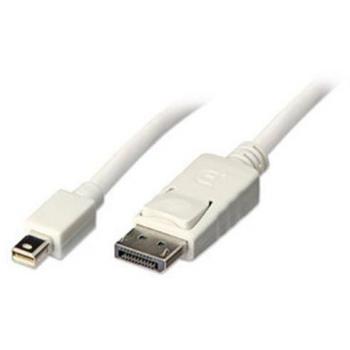 Cable Mini DisplayPort a DisplayPort 1m, 4K 60Hz, Blanco