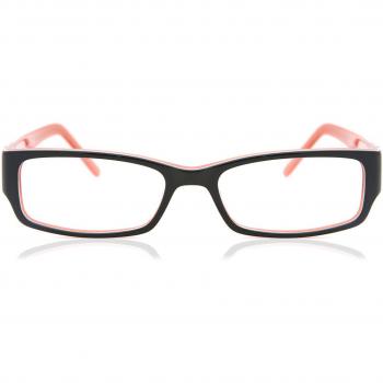 Gafas Recetadas para Mujer - Rectángulo Montuta Completa Acetato Negras - Gafas Anti-Azules - SmartBuy Collection