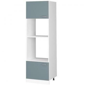 Armario para microondas R-Line, Gris azulado, 60 cm, moderno y sólido