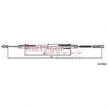 Cable de freno de mano METZGER 10.7812 para Porsche Boxster, trasero izquierdo y derecho