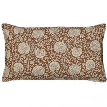 Cojín de Algodón Marrón Beige 50 x 30 cm